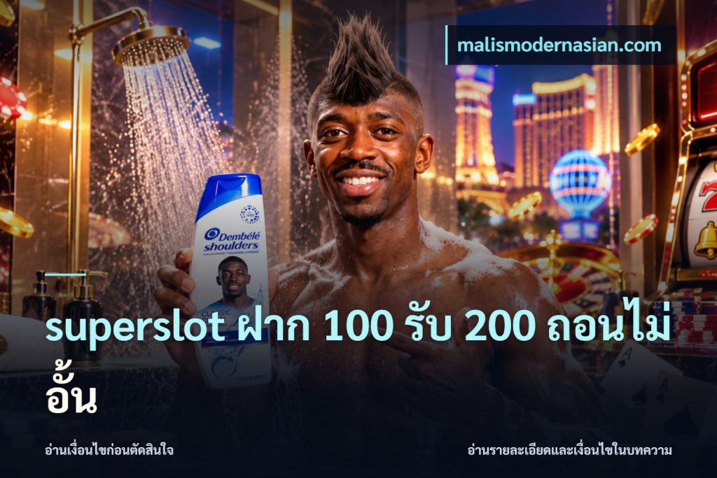 superslot ฝาก 100 รับ 200 ถอนไม่อั้น