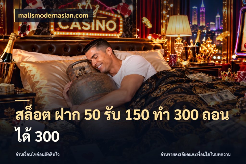 สล็อต ฝาก 50 รับ 150 ทํา 300 ถอนได้ 300 โปรกับเกมที่ชอบเลือกให้ตรงสไตล์ ในมุม malismodernasian.com