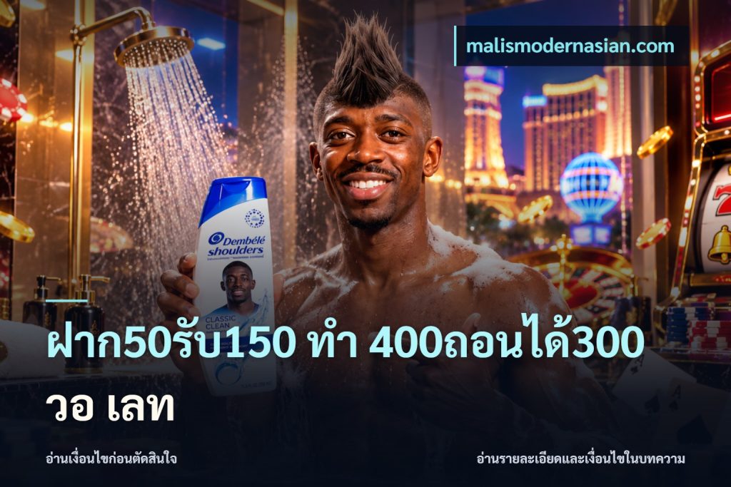 ฝาก50รับ150 ทํา 400ถอนได้300 วอ เลท