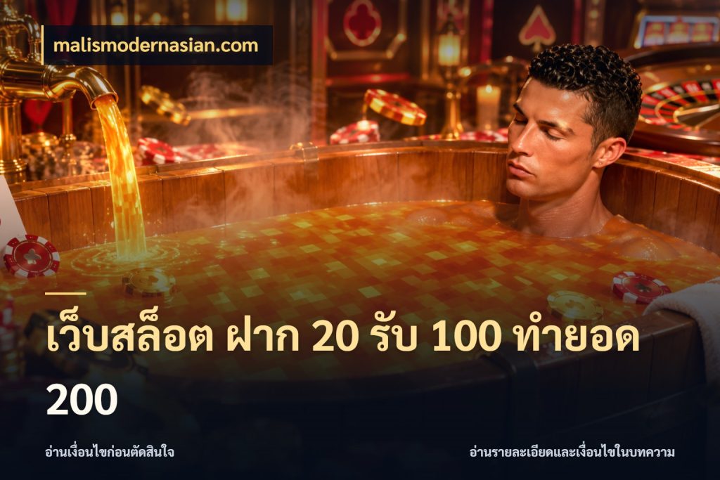 เว็บสล็อต ฝาก 20 รับ 100 ทำยอด 200 malismodernasian.com โปรกับเกมที่ชอบเลือกให้ตรงสไตล์