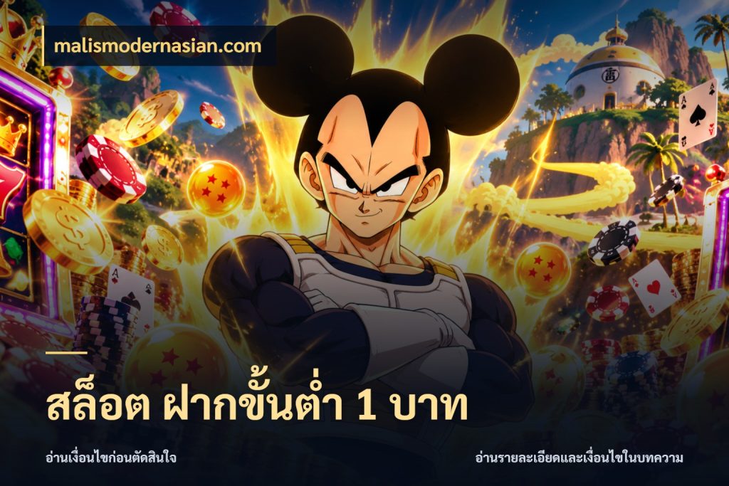 สล็อต ฝากขั้นต่ำ 1 บาท จำนวนเริ่มต้นกับสไตล์เกมที่ชอบ ในมุม malismodernasian.com