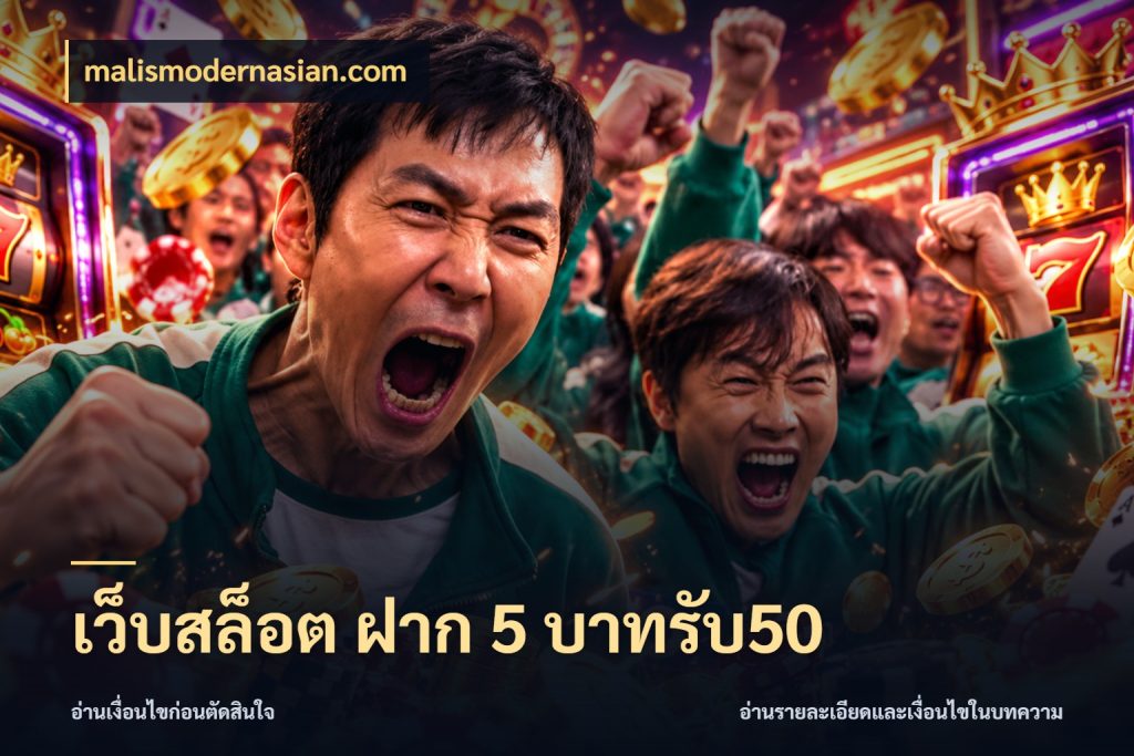 เว็บสล็อต ฝาก 5 บาทรับ50 จับคู่โบนัสกับสไตล์เกมที่ชอบ กับ malismodernasian.com
