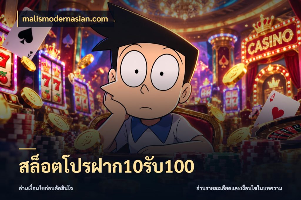 สล็อตโปรฝาก10รับ100 สายโบนัสเลือกจังหวะสนุกได้อย่างไร กับ malismodernasian.com