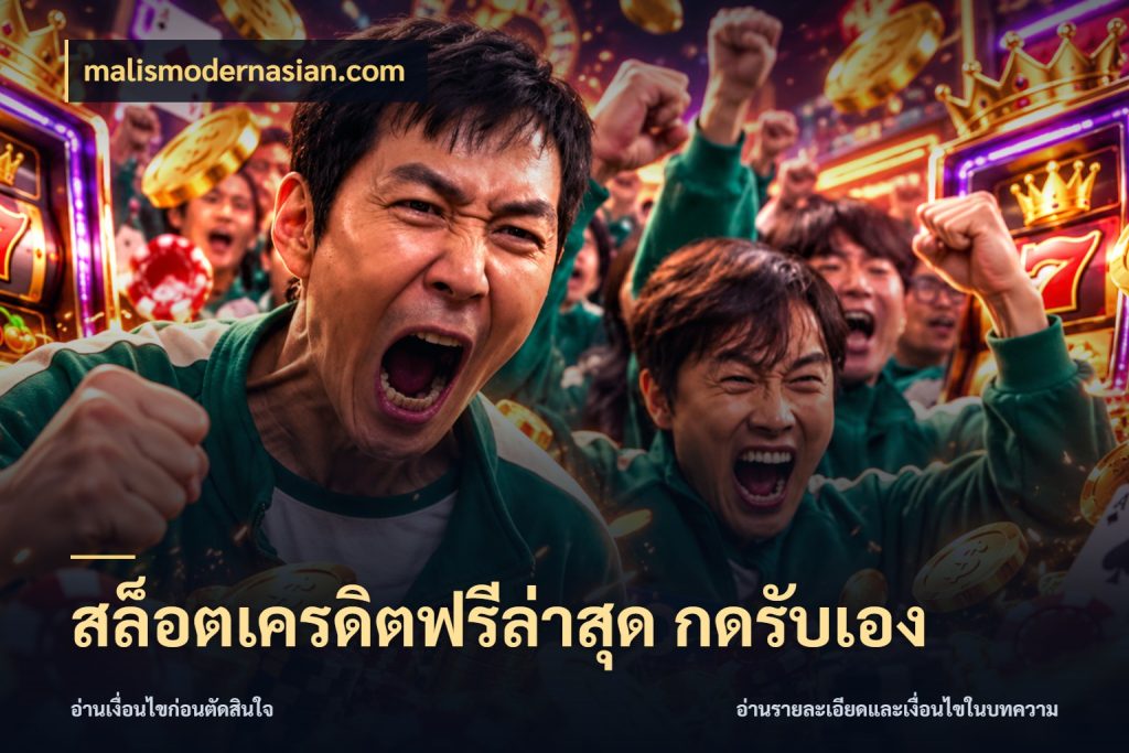 สล็อตเครดิตฟรีล่าสุด กดรับเอง เลือกสไตล์ความสนุกจากรูปแบบเครดิต ในมุม malismodernasian.com