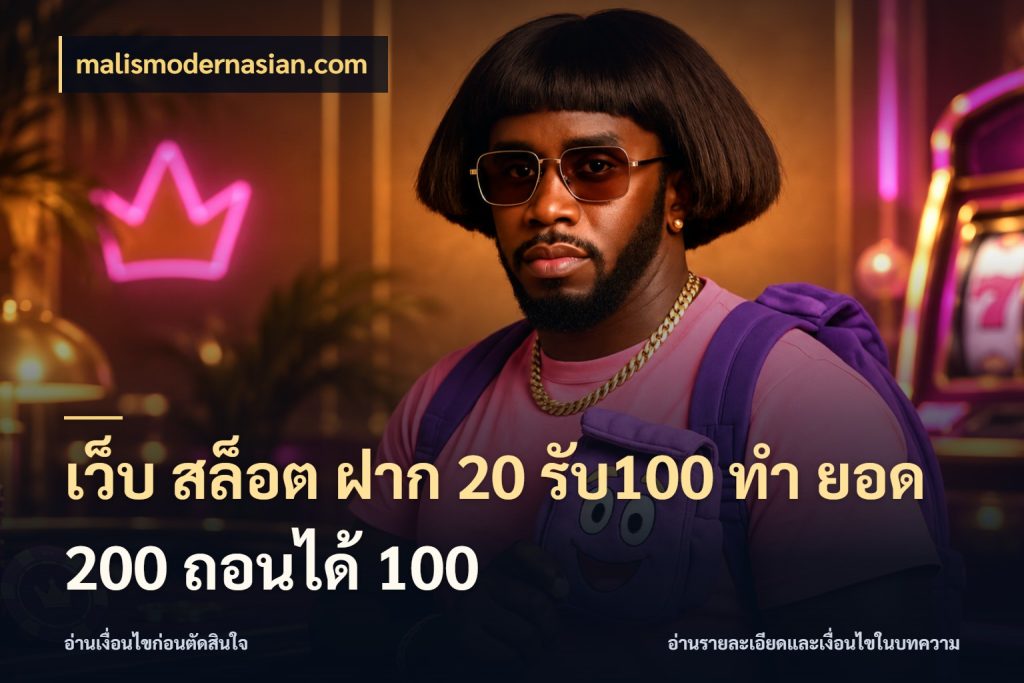 เว็บ สล็อต ฝาก 20 รับ100 ทํา ยอด 200 ถอนได้ 100 โปรกับเกมที่ชอบเลือกให้ตรงสไตล์ สไตล์ malismodernasian.com