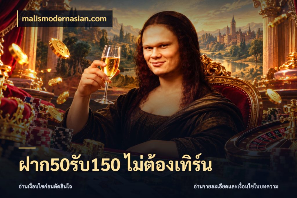 ฝาก50รับ150 ไม่ต้องเทิร์น เปิดมุมโปรให้เข้ากับเกมแนวโปรด สไตล์ malismodernasian.com