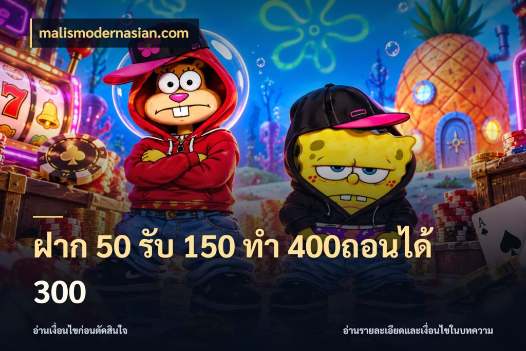 ฝาก 50 รับ 150 ทํา 400ถอนได้ 300 สายโบนัสเลือกจังหวะสนุกได้อย่างไร ในมุม malismodernasian.com
