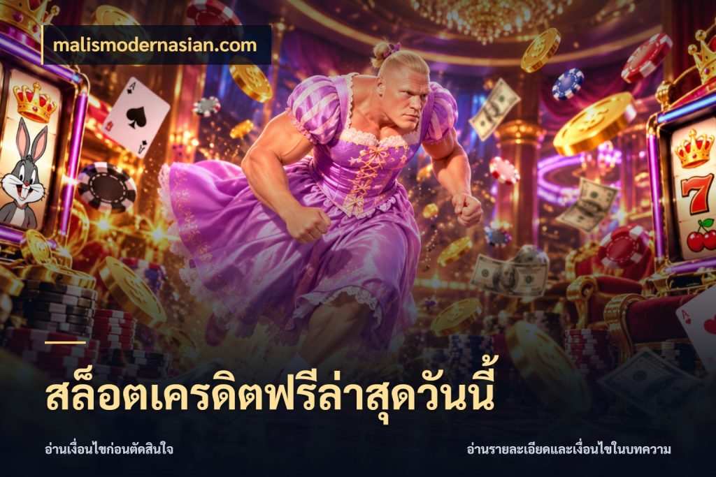 สล็อตเครดิตฟรีล่าสุดวันนี้ จับมุมเด่นของเครดิตฟรีให้ตรงใจ กับ malismodernasian.com
