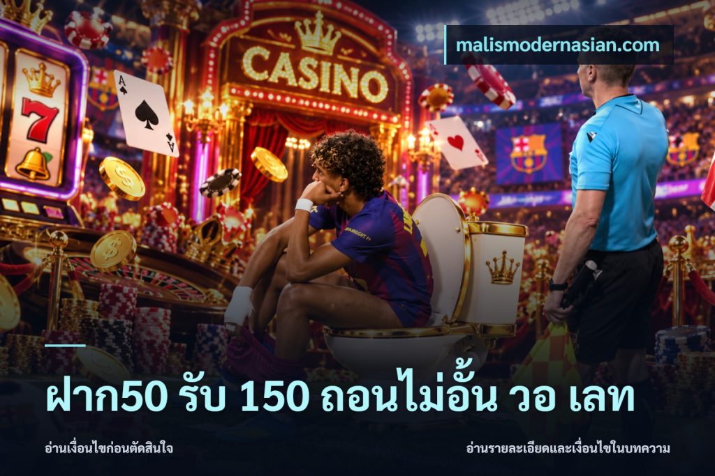 ฝาก50 รับ 150 ถอนไม่อั้น วอ เลท