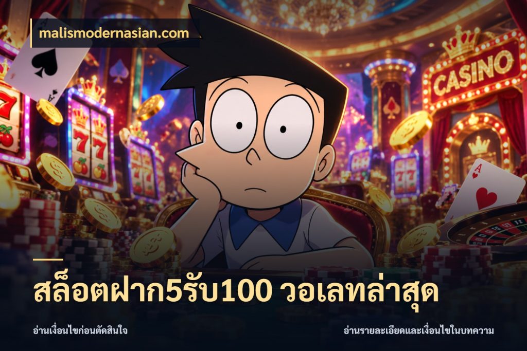 สล็อตฝาก5รับ100 วอเลทล่าสุด รูปแบบโบนัสกับสิทธิ์ของสายเกม สไตล์ malismodernasian.com