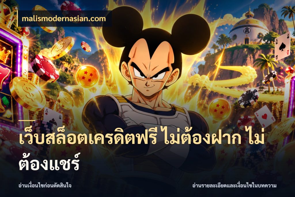 เว็บสล็อตเครดิตฟรี ไม่ต้องฝาก ไม่ต้องแชร์ เครดิตฟรีกับจังหวะลุ้นที่คุณเลือก ในมุม malismodernasian.com