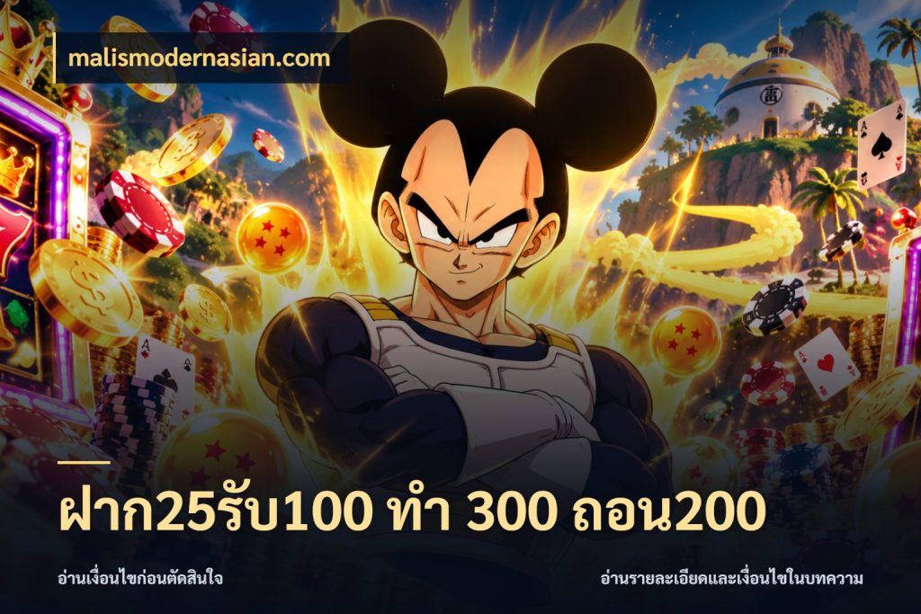 ฝาก25รับ100 ทํา 300 ถอน200 malismodernasian.com จับประเด็นยอดรับก่อนเลือกความสนุก