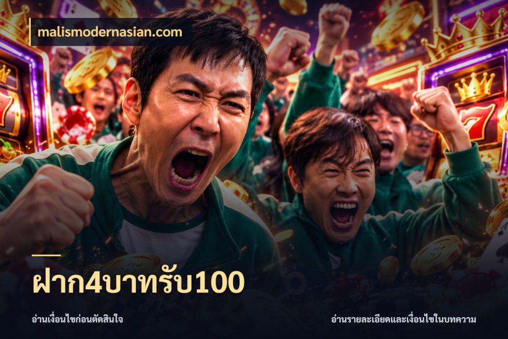 ฝาก4บาทรับ100 โปรกับเกมที่ชอบเลือกให้ตรงสไตล์ ในมุม malismodernasian.com