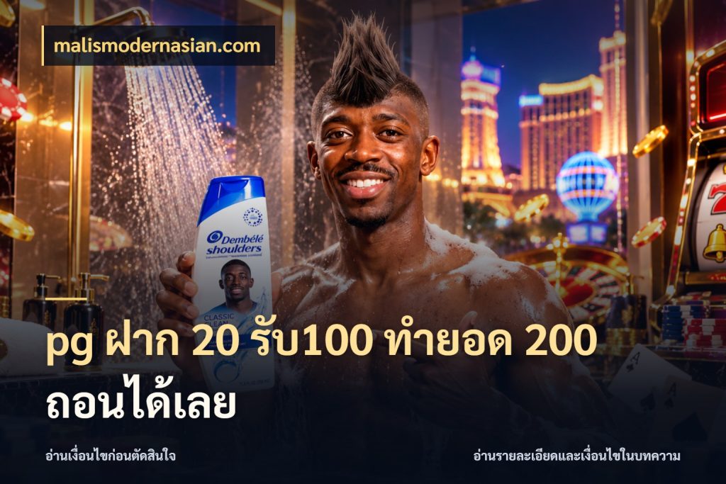 pg ฝาก 20 รับ100 ทำยอด 200 ถอนได้เลย จุดเด่นของเครดิตที่คนชอบเกมอยากรู้ กับ malismodernasian.com