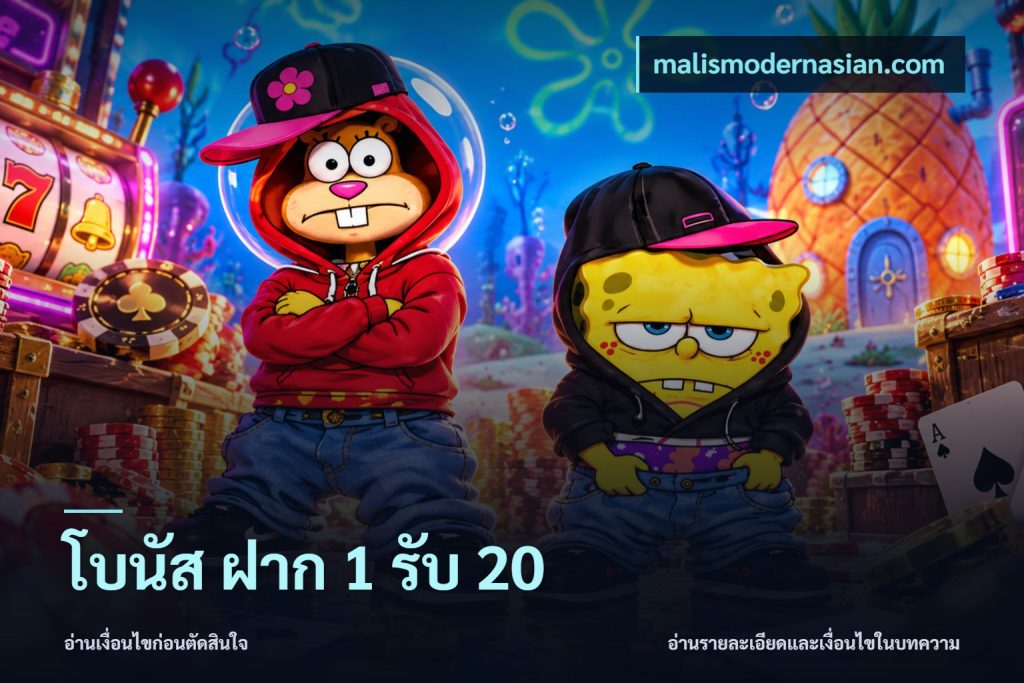 โบนัส ฝาก 1 รับ 20