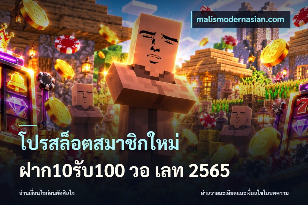 โปรสล็อตสมาชิกใหม่ ฝาก10รับ100 วอ เลท 2565
