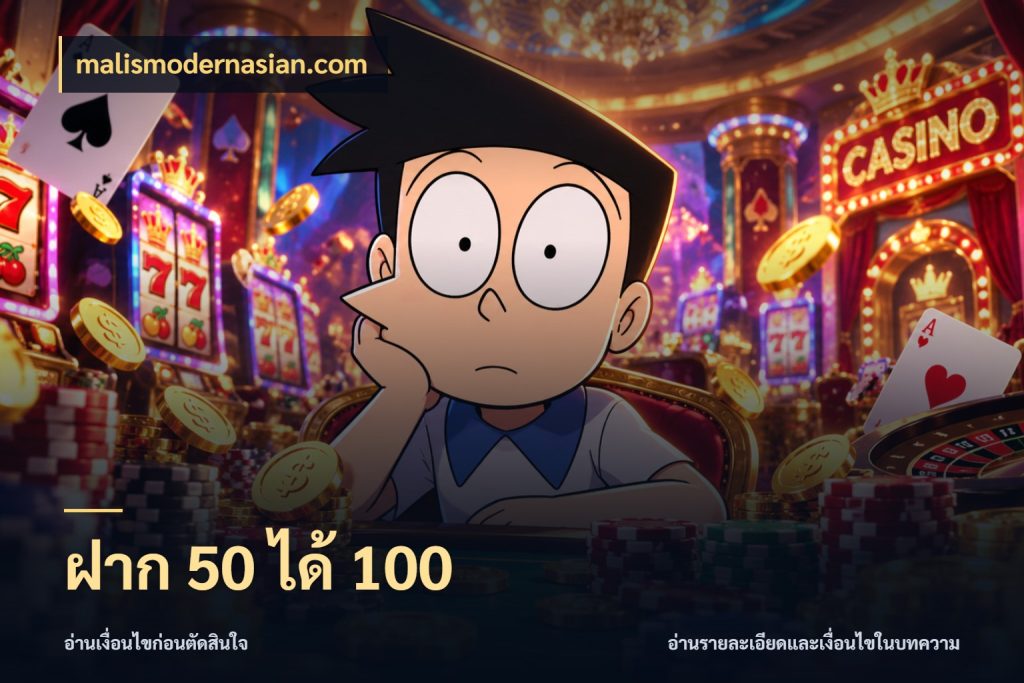 ฝาก 50 ได้ 100 สายโบนัสเลือกจังหวะสนุกได้อย่างไร กับ malismodernasian.com