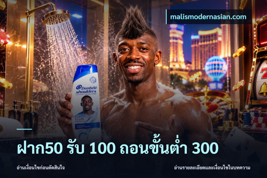 ฝาก50 รับ 100 ถอนขั้นต่ํา 300