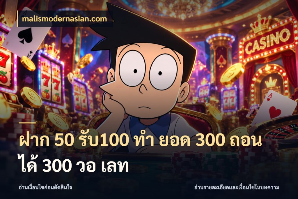 ฝาก 50 รับ100 ทํา ยอด 300 ถอนได้ 300 วอ เลท เครดิตกับรูปแบบโปรที่ตรงใจ สไตล์ malismodernasian.com