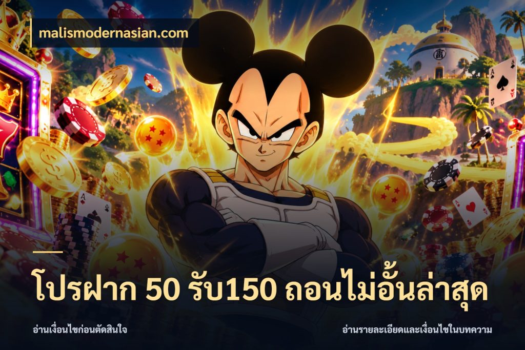 โปรฝาก 50 รับ150 ถอนไม่อั้นล่าสุด จับคู่โบนัสกับสไตล์เกมที่ชอบ สไตล์ malismodernasian.com