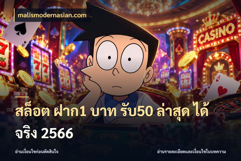 สล็อต ฝาก1 บาท รับ50 ล่าสุด ได้ จริง 2566 malismodernasian.com รูปแบบโบนัสกับสิทธิ์ของสายเกม