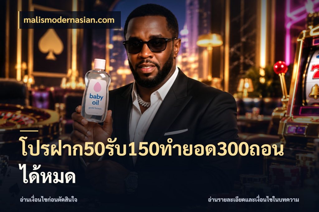โปรฝาก50รับ150ทํายอด300ถอนได้หมด malismodernasian.com สนุกกับตัวเลือกโปรในสไตล์ของคุณ