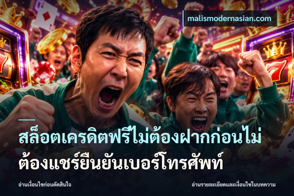 สล็อตเครดิตฟรีไม่ต้องฝากก่อนไม่ต้องแชร์ยืนยันเบอร์โทรศัพท์