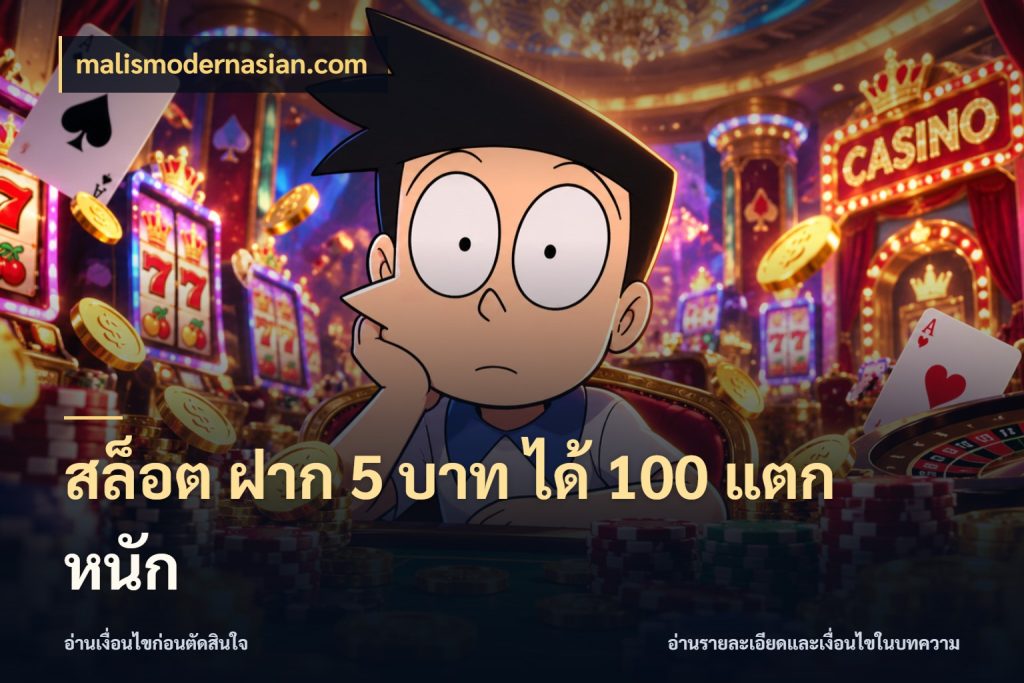 สล็อต ฝาก 5 บาท ได้ 100 แตก หนัก malismodernasian.com รูปแบบโบนัสกับสิทธิ์ของสายเกม