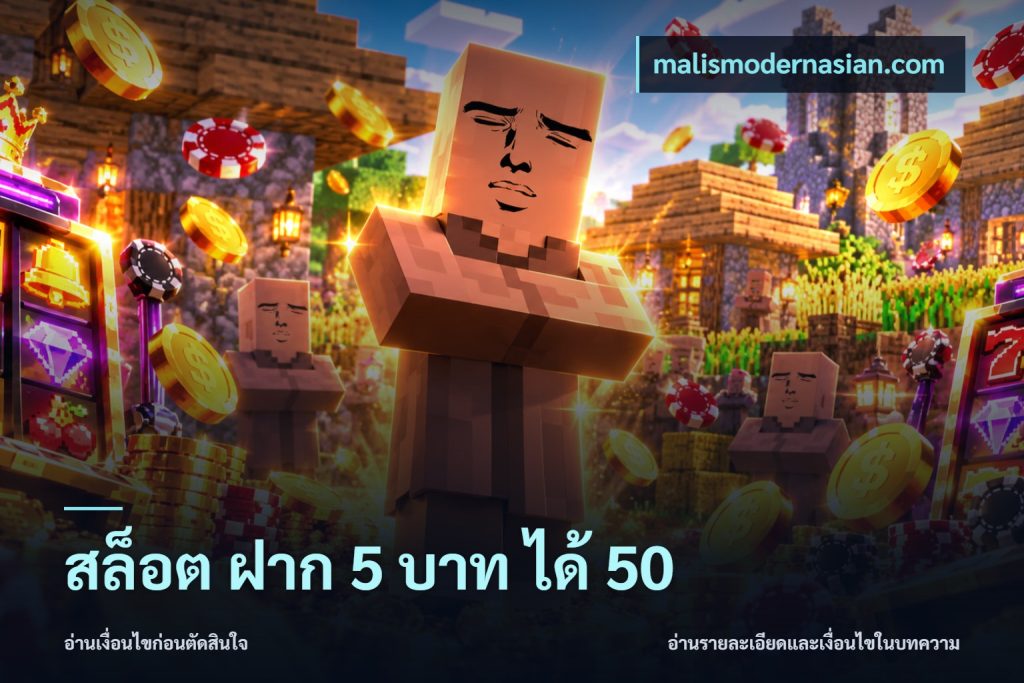 สล็อต ฝาก 5 บาท ได้ 50