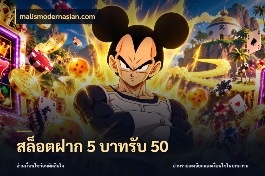 สล็อตฝาก 5 บาทรับ 50 รูปแบบโบนัสกับสิทธิ์ของสายเกม ในมุม malismodernasian.com