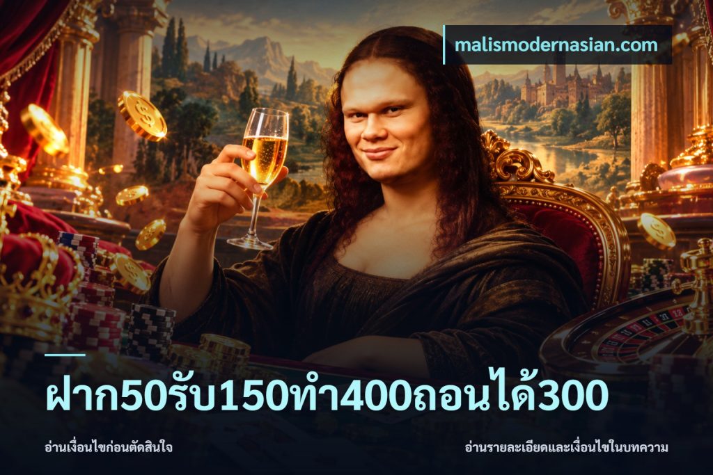 ฝาก50รับ150ทํา400ถอนได้300
