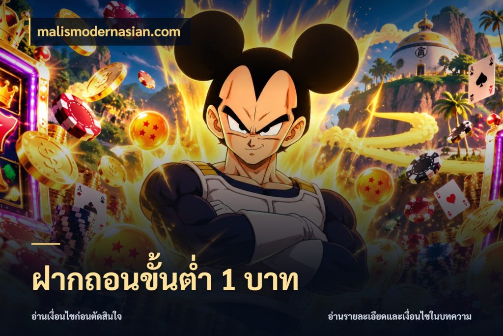 ฝากถอนขั้นต่ำ 1 บาท malismodernasian.com สายทุนน้อยเลือกความสนุกให้พอดี