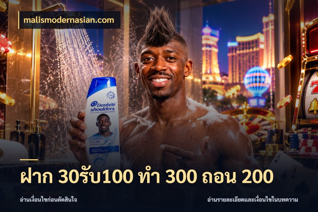 ฝาก 30รับ100 ทํา 300 ถอน 200 malismodernasian.com จุดเด่นของเครดิตที่คนชอบเกมอยากรู้