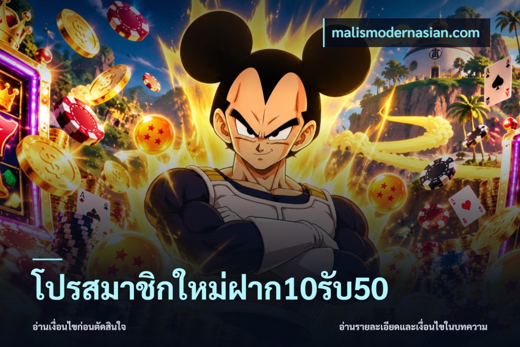 โปรสมาชิกใหม่ฝาก10รับ50