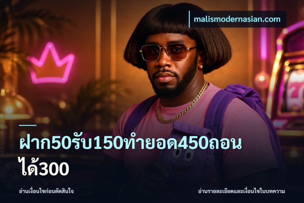 ฝาก50รับ150ทำยอด450ถอนได้300