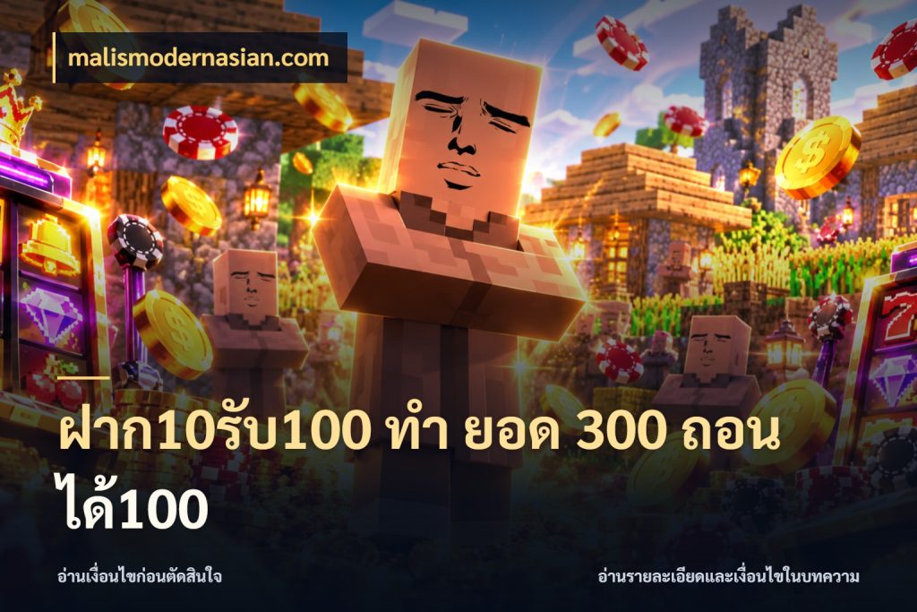 ฝาก10รับ100 ทํา ยอด 300 ถอนได้100 malismodernasian.com จับประเด็นยอดรับก่อนเลือกความสนุก