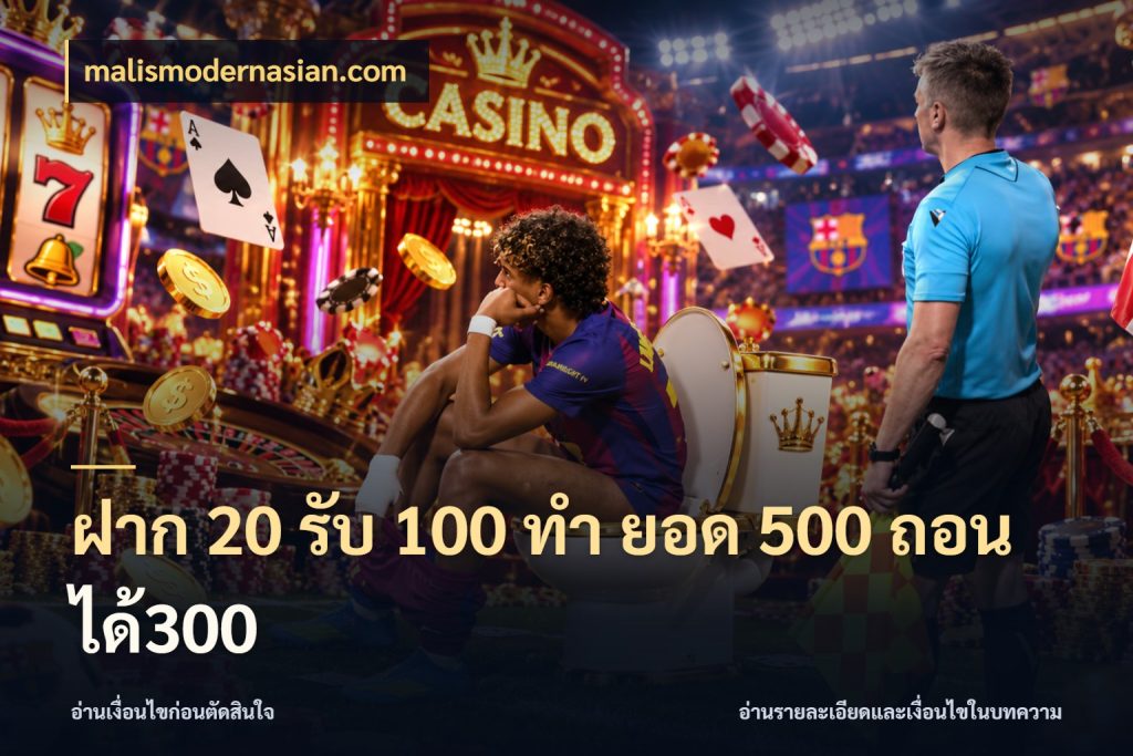 ฝาก 20 รับ 100 ทํา ยอด 500 ถอนได้300 ยอดฝากและยอดรับในมุมของคนชอบลุ้น สไตล์ malismodernasian.com