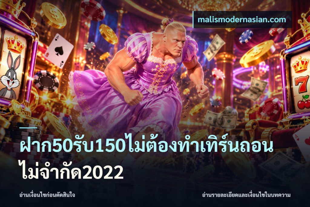 ฝาก50รับ150ไม่ต้องทําเทิร์นถอนไม่จํากัด2022