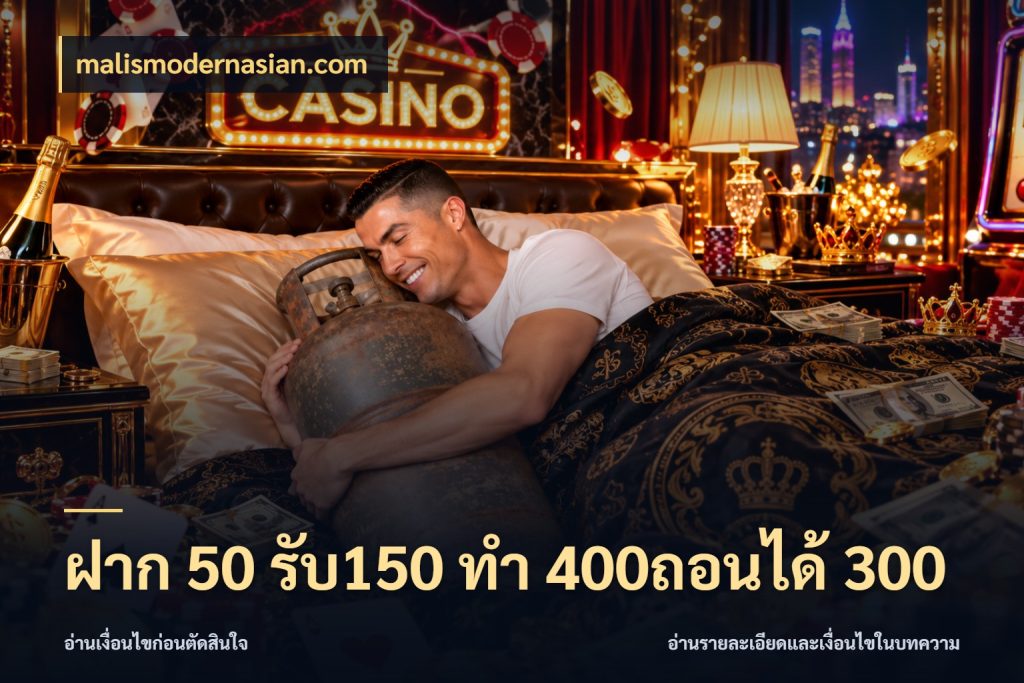 ฝาก 50 รับ150 ทํา 400ถอนได้ 300 โปรยอดรับที่สายเกมสนใจ ในมุม malismodernasian.com